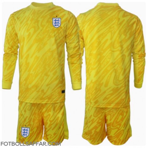 England Målvakt Bortadräkt Barn EM 2024 Långärmad (+ Korta byxor)